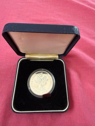 Moneda 50 Litu Plata 925 Lituania 1995