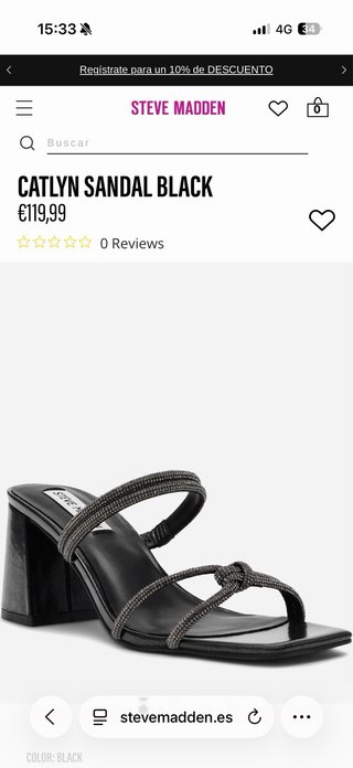 Sandalias Steve Madden Catlyn Black