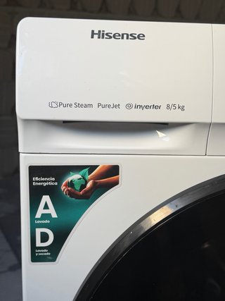 Lavadora  secadora Hisense 8/5 kg Pure Steam