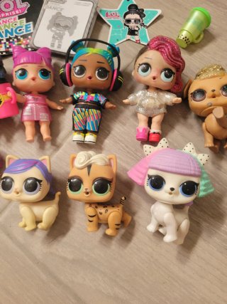 Lote Muñecas LOL Surprise Dance + Mascotas Pets