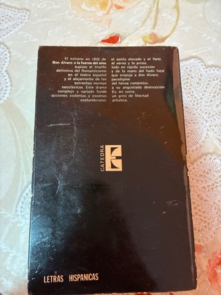 Don Alvaro o la fuerza del Sino edicion de Alberto