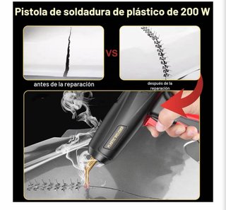 Soldador Plástico 200W + Grapadora Caliente