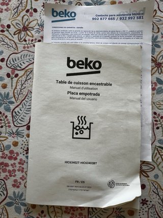 Placa Vitrocerámica BEKO 4 fuegos