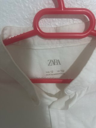 Camisa Zara Blanca Talla L