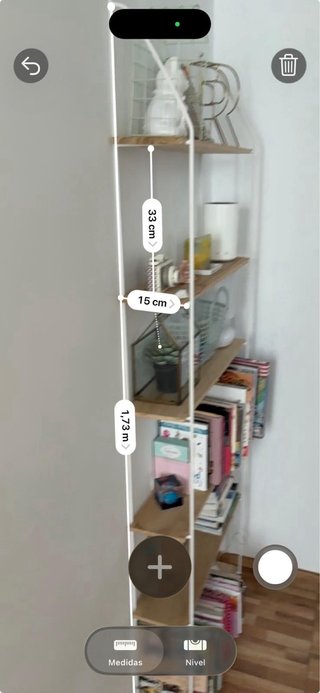 Estantería de pared estilo nórdico madera y metal