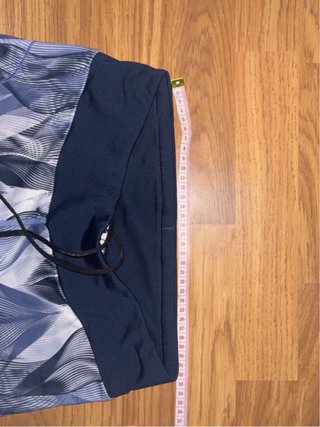 Leggings Capri Quechua Azul y Blanco talla L