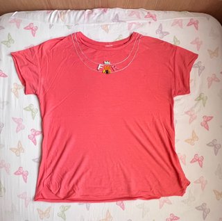 Camiseta rosa niña con detalles zara kids
