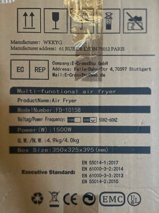 Horno Tostador Airfryer Multifunción