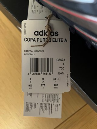 Botas de Fútbol Adidas Copa Negras y Rojas