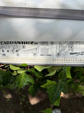 Caravanstore 1.90 uitval 1.80m Royal Grey