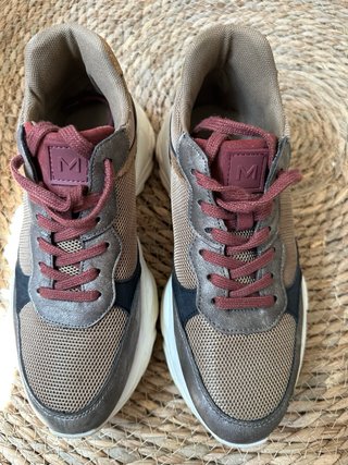 Scarpe Miriade donna marrone e oro