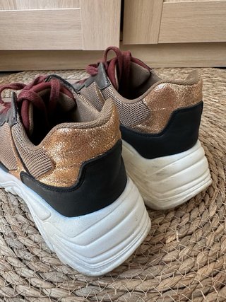 Scarpe Miriade donna marrone e oro