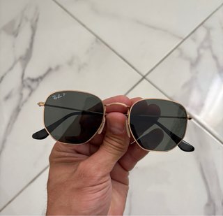 Gafas Ray-Ban Hexagonal RB3548-N Doradas/Grises
