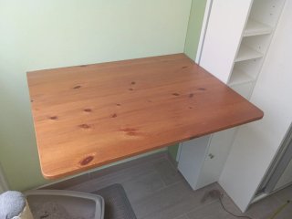 2 Mesas de Pared IKEA NORBERG y taburete de regalo