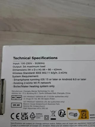 Refoss Termostato Calefacción WiFi