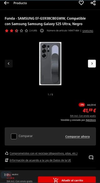 Samsung S25 Ultra 512GB Negro