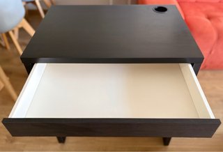 Escritorio Ikea Micke Negro-Marrón 73x50