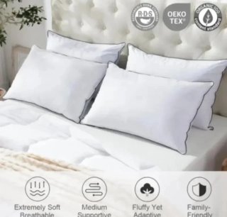 APSMILE Almohada de Pluma 60x60