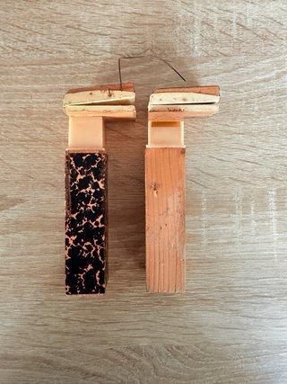 Reloj de Cucu Pareja Fuelles/Flautas 13cm