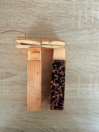 Reloj de Cucu Pareja Fuelles/Flautas 13cm