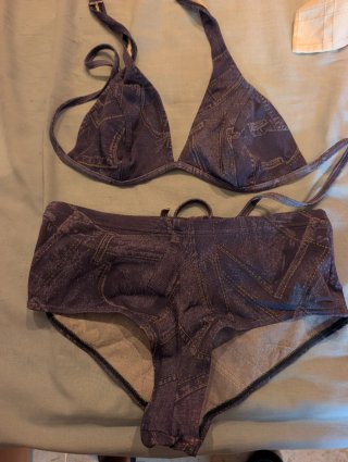 Bikini estampado vaquero