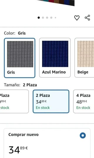 Funda para sofá 2 plazas gris