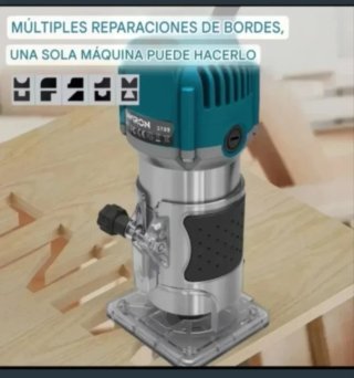 Fresadora Eléctrica Estuche Madera 15 Fresas