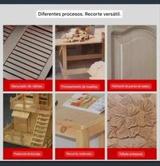 Fresadora Eléctrica Estuche Madera 15 Fresas