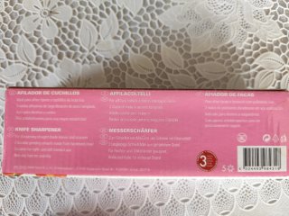 Affilacoltelli e forbici rosa nuovo