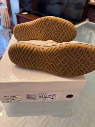 Botines de piel beige