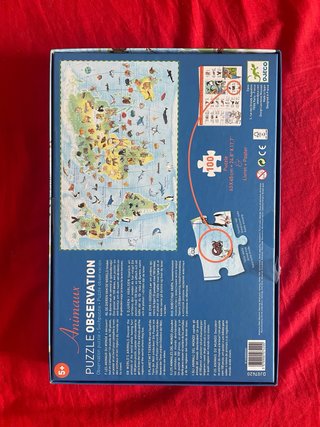 Fantástico Puzzle Mapa Mundi 100 Piezas Djeco