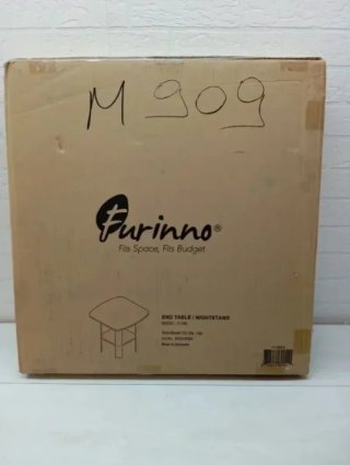 Mesa auxiliar de madera negra