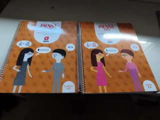 Dos libros de texto, metodología Singapur, 6 prim