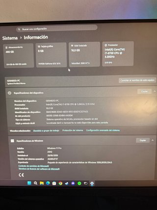 VENDO PC GAMING + MONITOR 144Hz