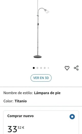 Lámpara de pie moderna