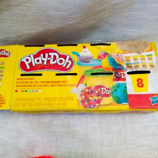Play-Doh 8 botes colores arcoíris 85g
