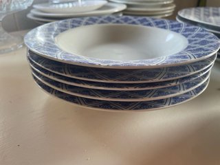 Vajilla 15 piezas azul y blanco