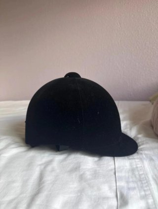 Casco de equitación negro talla 58