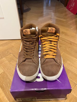 Nike SB Zapatillas Altas Marrones y Naranjas