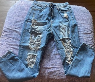 Pantalón vaquero Shein desgastado hombre