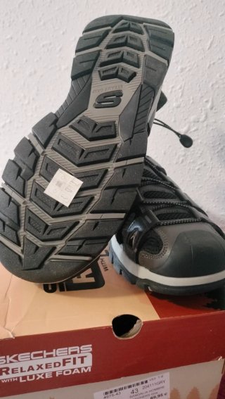 Sandalias Skechers Outseen Hombre Gris Talla 43
