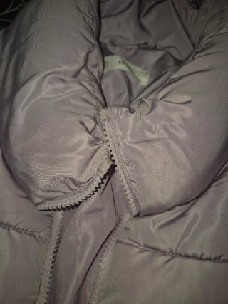 Cazadora acolchada lila Mango Talla M