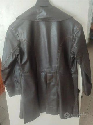 Giaccone Pelle Vintage Donna Marrone