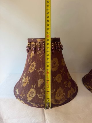 Pareja tulipas vintage granate y dorado