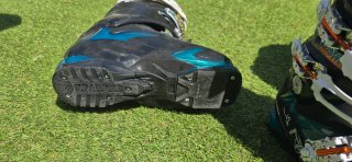 Botas de esquí mujer negras y turquesa
