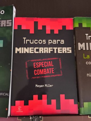 Lote 7 Libros Minecraft (Construcción, Combate, Re