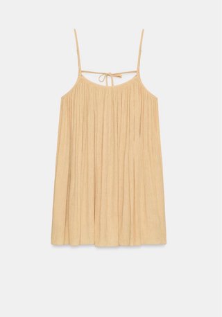 Vestido Zara mini voluminoso texturizado