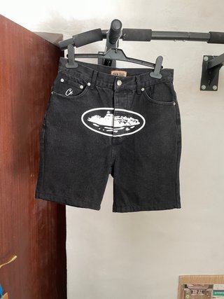 Pantalón Corto Vaquero Corteiz Negro