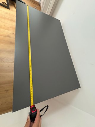 Mesa de estudio gris IKEA