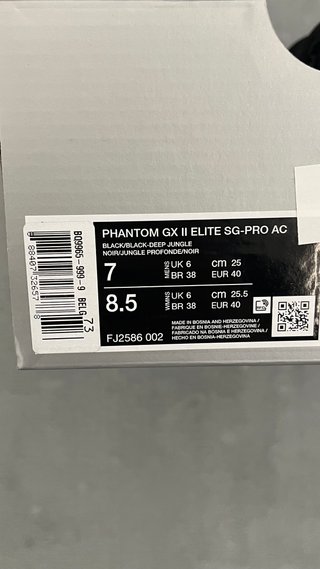 Nike Phantom Gx Elite Size 40